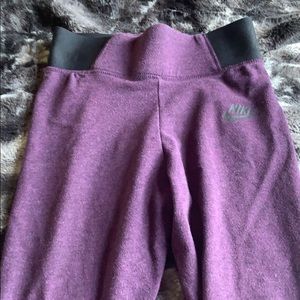 Purple Nike Knit Leggings